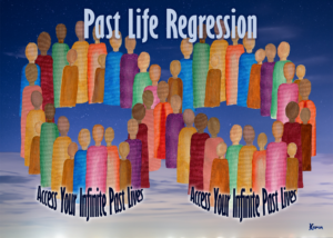 Experience past life regression via hypnotherapy. Infinity of past lifetimes.